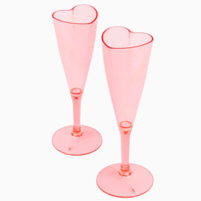 2 Flutes Coração Rosa